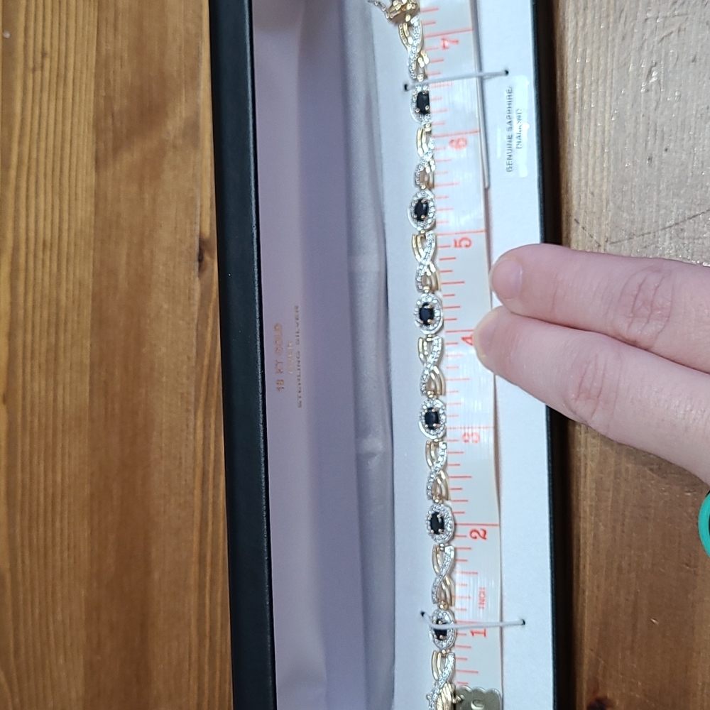 NIB Sapphire & Diamond Bracelet